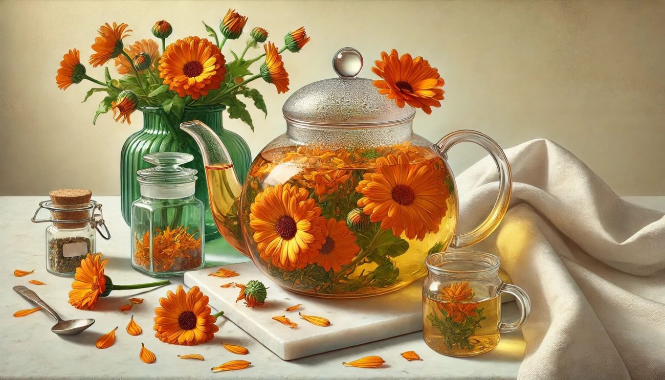 infusion calendula beneficios naturales