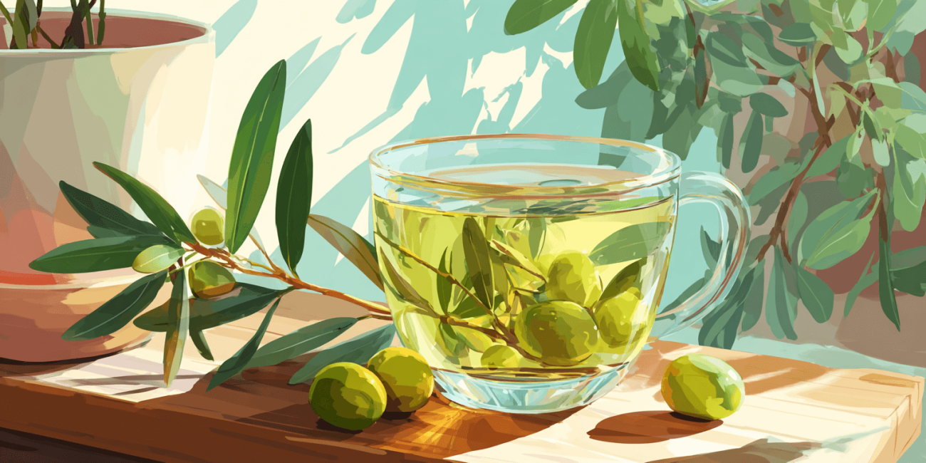 infusion hojas olivo