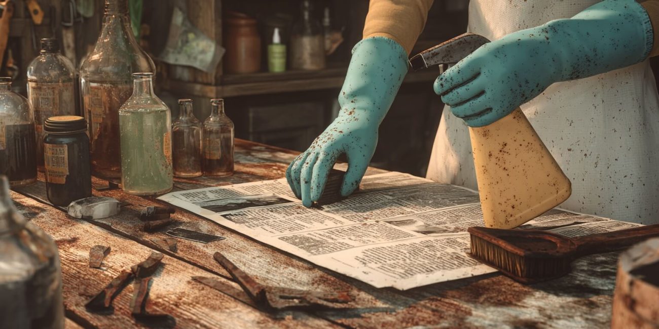 como quitar oxido del hierro