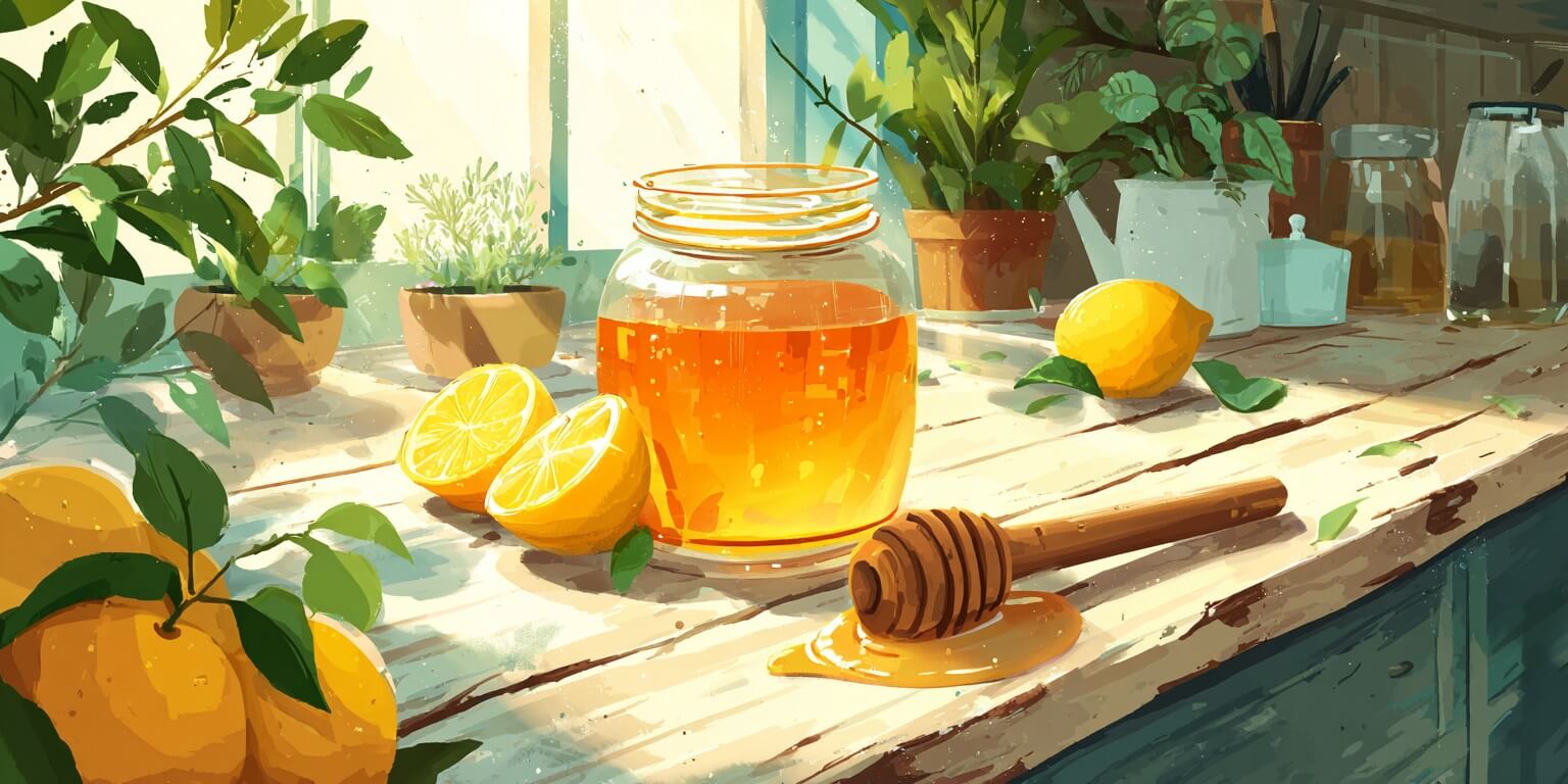 Miel con Limón para el Picor en la Garganta
