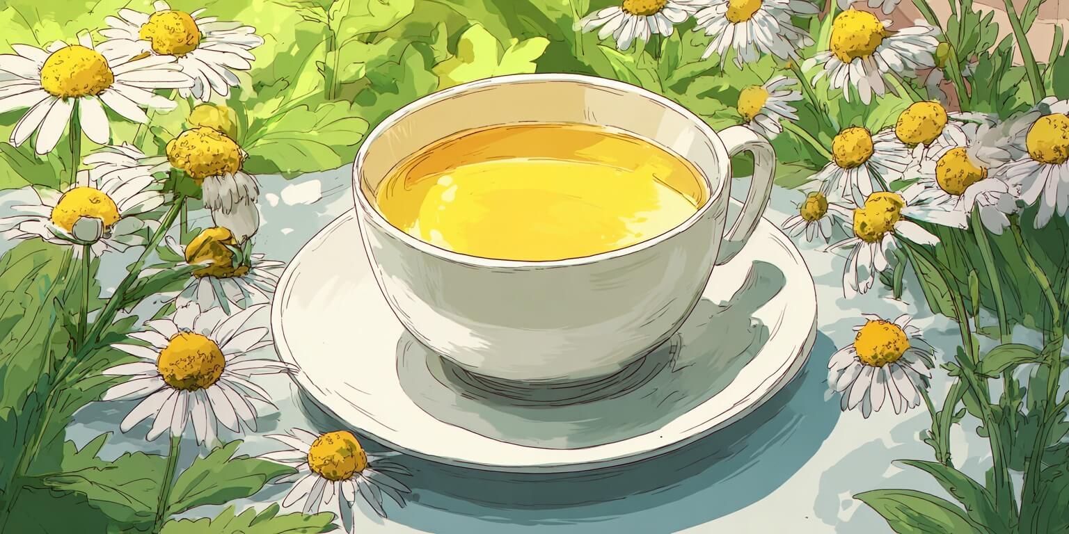 Té de Manzanilla para el Picor en la Garganta