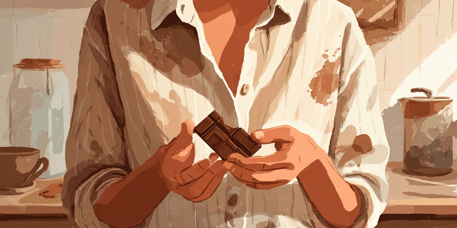 como quitar manchas chocolate ropa