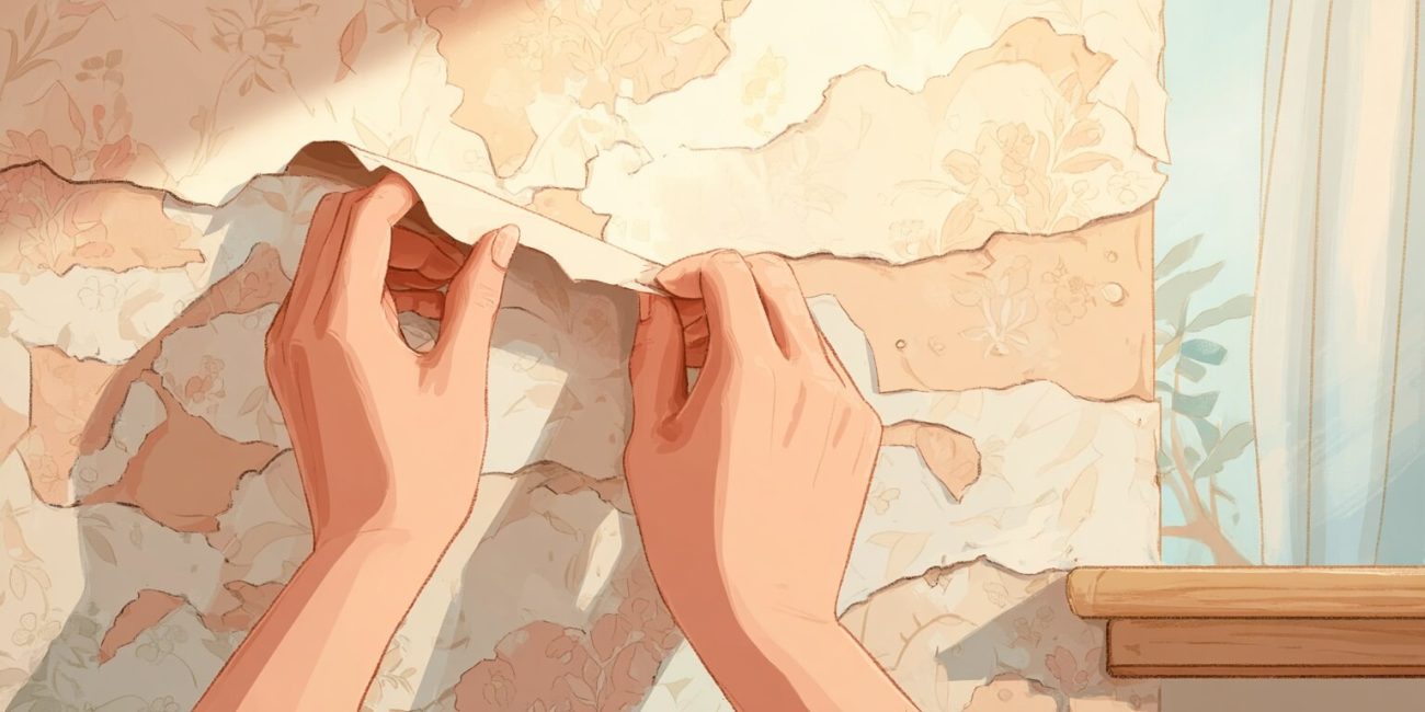 como quitar papel pintado pared