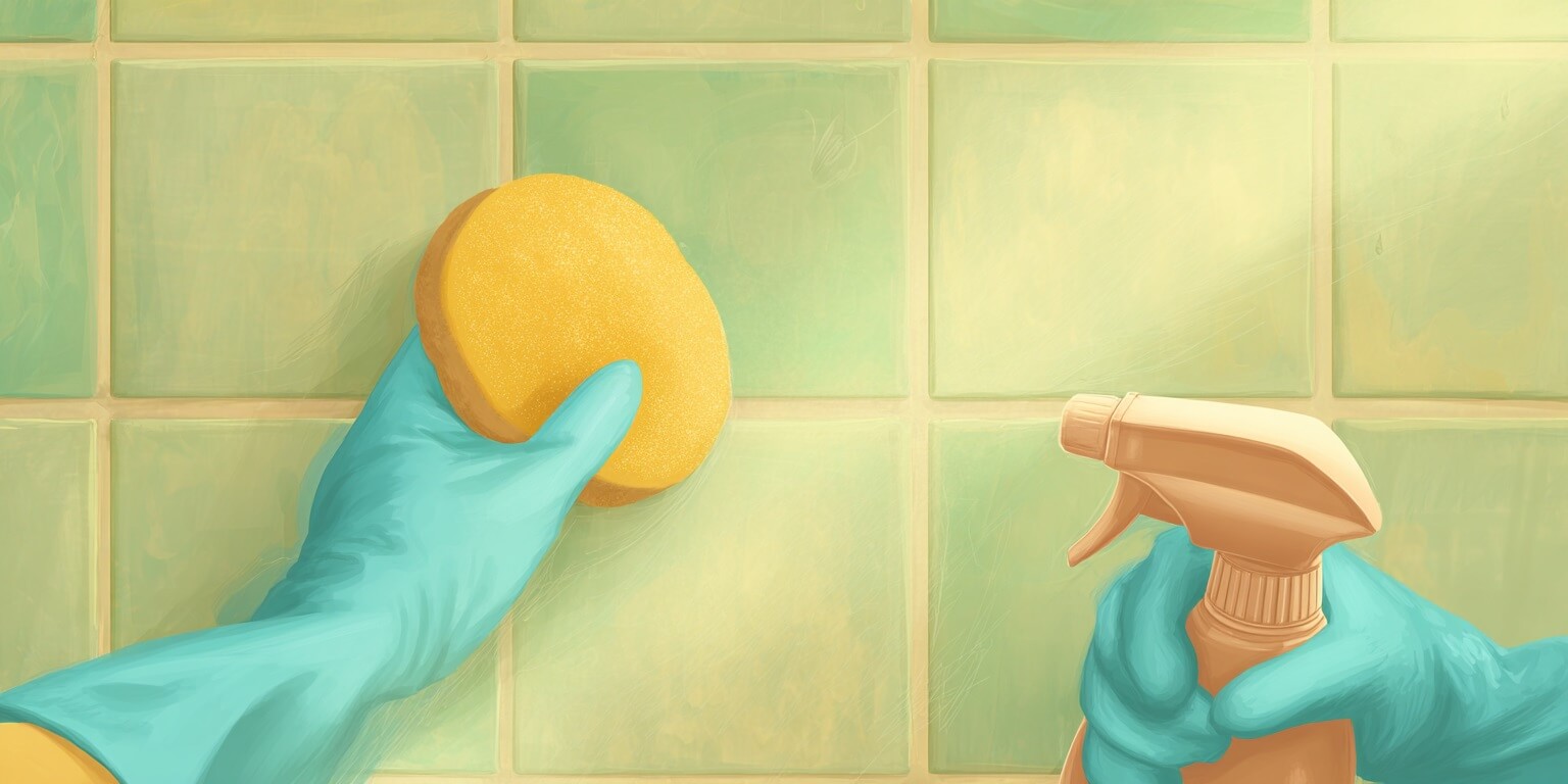 como limpiar azulejos bano