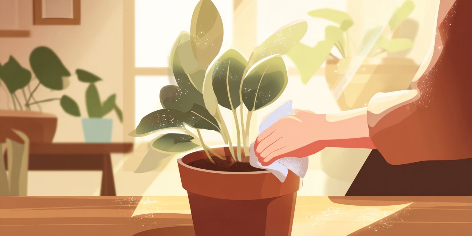 como limpiar hojas plantas
